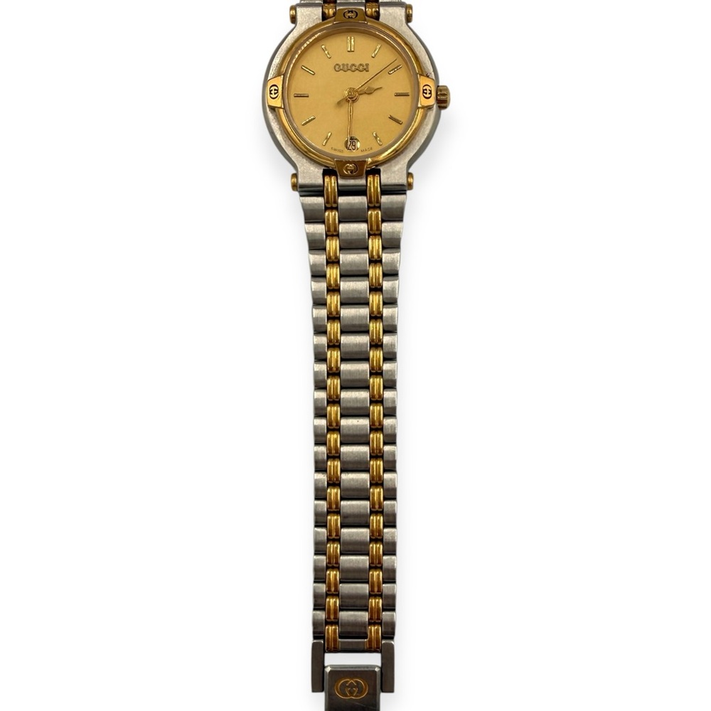 GUCCI 9000L Vintage Two-Tone Date Watch | COA Included - Picture 10 of 14